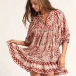 Cleobella  Boho Oversized Magdalena Puff Sleeve Flowy Mini Dress Size Small‎ Photo 0