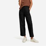 Everlane The Easy Pant Pull-On Wide Leg Organic Cotton Pants Black Size 4 Photo 3