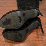 Venus Women’s Black Velvet Knee High Zip Up Skinny Heel Boots Size 10 Photo 4