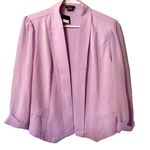 City Chic pleated cropped blazer in lilac 18 NWT Photo 1