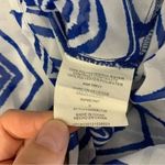 Takara  Womens Blouse Small Blue White Top Printed Boho Workwear Chic Photo 4