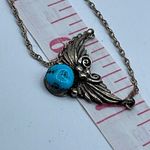 Navajo Native American artist Richard and Rita Begay sterling silver turquoise n Blue Photo 6