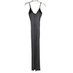 Red Haute Striped Maxi Dress Black and White Size XS Photo 3