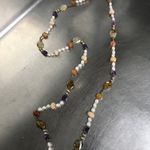 C.D. Peacock Pearl, Amethyst & Agate Necklace NWOT Purple Photo 3