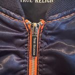 True Religion  Women’s Moto Girl Satin Bomber Jacket size Small Photo 2