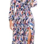 MISA Los Angeles MISA LA Meadow Pleated Juliana Midi Dress Long Sleeve Floral Photo 2