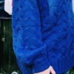 Prómesa Boutique Blue Chunky Turtleneck Sweater Photo 1