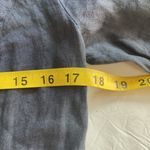 Lina Tomei linen dress Beaded neckline Light navy toward cornflower Size M Size M Photo 8