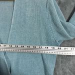 Eileen Fisher  Organic Linen Baby Blue Open-Front Cardigan Sweater Photo 9