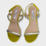 NinaNiara Womens Zest Crystal Satin Low Kitten Heels Beaded Sandal Size 8M NEW Photo 6