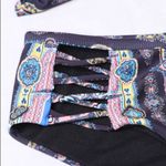 Tribal Print Criss Cross Detail Bikini Size M Photo 1