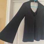 Green Envelope Bell Sleeve Choker Black Long Sleeve Size XS Photo 4