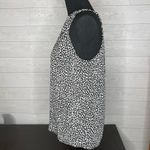 Diane Von Furstenberg  black/white print halter blouse Size Petite(XS) Photo 1