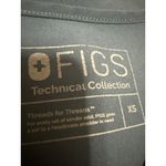 FIGS Women's Navy Blue Short Sleeve V Neck Pocket Medical Scrub T Shirt Top XS Photo 2