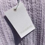 Pull & Bear NWT  Ruffled Top With Elastic Hem in Lilac Photo 6