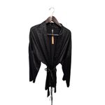 SKIMS WOVEN JACQUARD Medium SHORT ROBE onyx NWT Photo 1