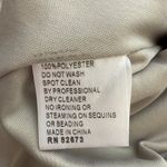 NWOT Montage by Mon Cheri Strapless Beaded Satin Gown Womens 12 Champage Sheer Silver Photo 14