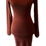 Madden Girl NWT Madden Rich Brown Knit Dress | Size M Photo 0
