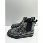 Cougar Printed Waterproof Rubber Rain‎ Boots Kensington Size 6 New Black Photo 3