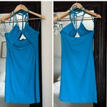 ZARA  Blue Cut Out Mini Dress Vacation Summer New With Tags Photo 1