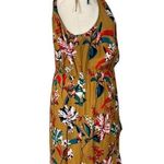 A New Day Target Faux Wrap Dress Ruffle Hem Tan Multi Floral New Sz Women's 2XL Photo 2