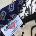 Vintage 80s Lanz Navy Blue Paisley Skirt Yoked Midi With Pockets 4 25” Waist Photo 2