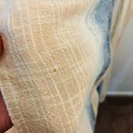 Free People  Cream Blue Wide Leg Woven Thick Cotton Jumpsuit Photo 5