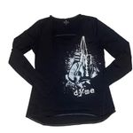 Athleta Women's Size Large Black Long Sleeve Dyme Boxing & Fitness Shirt Photo 0