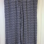 Willow Drive Boho Wide Leg Flowy‎ Pants Medium Elastic Waist Stretch Blue Church Photo 0