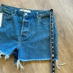 GRLFRND ‎ Helena High Rise Cut Off Short in Deep Springs size 28 Photo 4