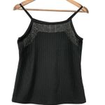 Vocal USA Studded Ribbed Tank Top Cami Womens Medium Black Rocker Punk Grunge Photo 0