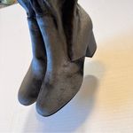 Ivanka Trump  Blue Grey Velvet Ankle Sock Boots Womens 7 Fall Classic Heeled Photo 3