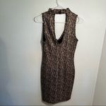 Haute Monde  Sleeveless Bodycon Dress Black Gold Photo 5