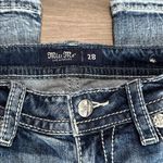 Miss Me  30” Low Rise Boot Cut Distressed Stretch Blue Jeans Size 28 Photo 7