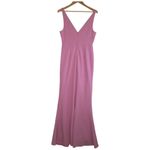 Lulus New  Womens Medium Formal Cocktail Dress Sleeveless Maxi V Neck Lavender Photo 3