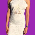 H&M  Black Open Back Halter Lace Dress Photo 1