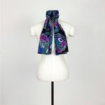 Vintage Abstract Printed Rectangular Fashion Scarf | Size 60” x 17” Purple Photo 1