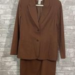 Chadwick's  Linen Blend Blazer and Skirt Set Photo 0