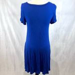 JKLA short sleeve royal blue dress and long sleeve black cardigan size medium Photo 3