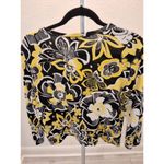 Rafaella Multicolor Bold Sunrise Unique Cardigan Knit 3/4 Sleeve Womens Size S Photo 2