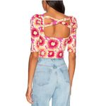 Free People NWT! Give Me More Floral Half Sleeve Crop Top - Size XS Photo 4
