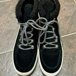 Marc Fisher Summa High Top Lace Up Sneakers Booties Faux Fur Black 11 Photo 11