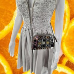 ERIC Javits Mirror‎ Crossbody and Clutch Bag Silver Photo 0
