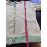 Orvis  Cardigan Sweater Women's Sz Medium Classic Green Easter St Patrick's Coast Photo 11