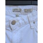 Calvin Klein Jeans Legging Women's Skinny Stretch Suede Mid Rise White Size 8 Photo 3