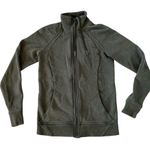 Lululemon huddle & hustle jacket heather camo green full zipper size 6 Photo 2