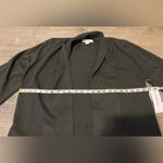 Liz Claiborne Charcoal Heather Gray Open Front Cardigan Womens Size M NWT Photo 1