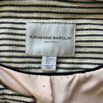 Katherine Barclay Striped Open Front Blazer Jacket Black White Women’s L Neutral Photo 12