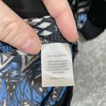 Monteau Blue & Black Aztec Print Lightweight Cardigan - Size Medium - Kimono Top Photo 4