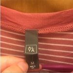 Francesca's Size Medium Tie Front Pink and White Dress. Photo 6